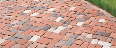 KF Brick Paver with a rich red color and smooth surface, perfect for creating classic and durable outdoor walkways, driveways, and patios.